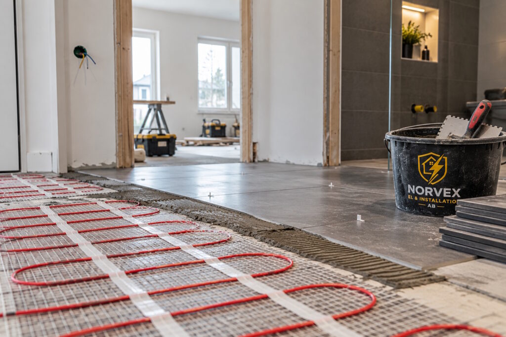 Elektrisk golvvärme vid renovering i Stockholm